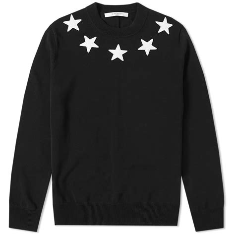 givenchy crew neck star sweatshirt|givenchy knitwear for men.